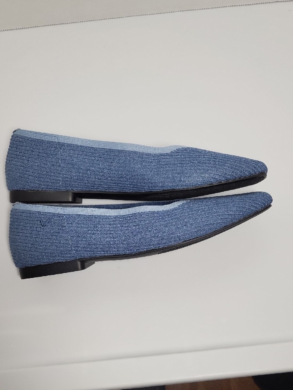 VIVAIA Margot Women's Knit Ballet Flats — Slate Blue US 8 EU 39 - Picture 2 of 7